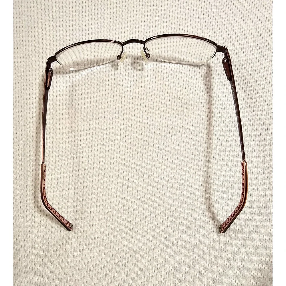 COACH DANA 130 Burgundy Authentic Eyeglasses Half Rim 50mm‎ 